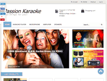 Tablet Screenshot of passion-karaoke.com